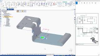 Solid Edge sheet metal tutorial  Bracket [upl. by Adnawyt456]