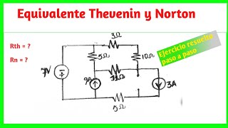 Equivalente thv y norton eje 2 parte 1 [upl. by Cleon]