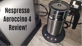 Nespresso Aeroccino 4 Milk Frother Review  Worth upgrading from the Aeroccino 3 [upl. by Kermit]