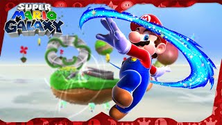 Super Mario Galaxy Walkthrough ᴴᴰ  Gusty Garden Galaxy All Power Stars [upl. by Yrad]