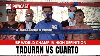 🔥🥊🇵🇭 Heated Pedro Taduran vs Rene Mark Cuarto Boxing Full Fight  IBF MiniFlyweight Championship [upl. by Jemina]