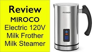 Review Miroco Milk Frother  How to make froth milk at home [upl. by Drofhsa354]