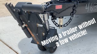 Trailer Valet XL review Moving a 30 Ft Travel Trailer [upl. by Aisenat]