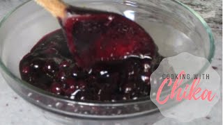 Easy Blueberry Sauce Recipe  Episode 38 [upl. by Dall776]