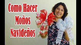 Cómo Hacer Moños Navideños Fáciles [upl. by Iinden]