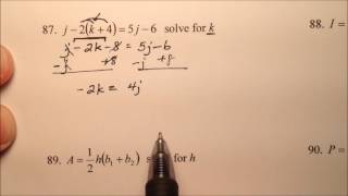 Solving Literal Equations and Formulas Examples [upl. by Nanyk747]