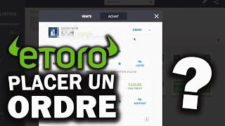 Comment Placer Un Ordre Sur ETORO  TUTO [upl. by Alleroif]