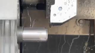 CNC Knurling with thread tool [upl. by Deery]