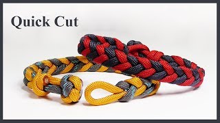 Easy Braided Paracord Bracelet Design Quick Cut [upl. by Aicia132]