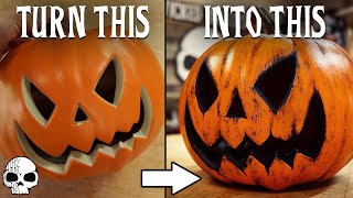 DIY Halloween Props  How to make an Easy Halloween Scarecrow [upl. by Nonnac]