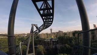 Tornado OnridePOV Video Parque de Atracciones Madrid [upl. by Anairol481]