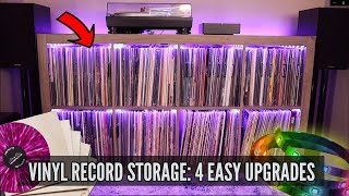 VINYL RECORD STORAGE  4 easy upgrades [upl. by Igig]