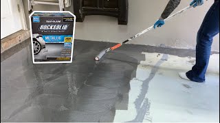 How to Install RustOleum RockSolid Metallic Garage Floor Coating  Part 2 [upl. by Llenad249]