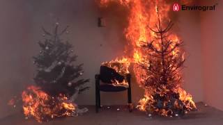 Christmas Tree Fire Demonstration [upl. by Yborian721]