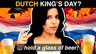 DUTCH KINGS DAY what do foreigners know about Koningsdag [upl. by Dorwin]