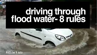 Driving in Flood water 8 rules [upl. by Cartie]