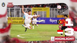 Highlights Timor Leste vs Indonesia  Kualifikasi Piala Asia U20 [upl. by Marleen]