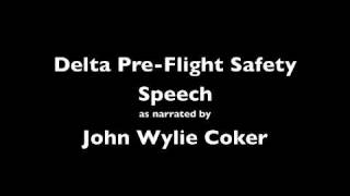 Airline PreFlight Safety Speech [upl. by Nanete]