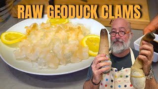 Slice and Serve a Geoduck Clam [upl. by Waldos166]