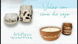 Como hacer velas con cera de soja [upl. by Roper]