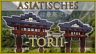 Minecraft Tutorial Torii  Asiatischer Tempel 01 Deutsch [upl. by Aititil785]