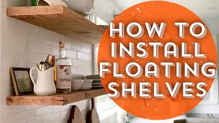 How to Install Floating ShelvesDIY Floating Shelves [upl. by Fleeta]