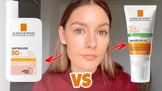 La RochePosay Anthelios AntiShine Tinted SPF VS Ultralight Invisible Fluid Which One Is Better [upl. by Yurt]