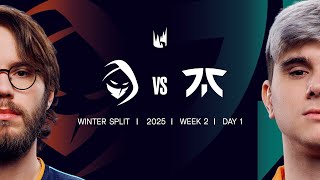 RGE v FNC  2025 LEC Winter  Week 2 Day 1  Rogue vs Fnatic [upl. by Margit374]