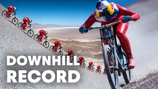 Max Stöckl Sets WORLD RECORD Fastest MTB Downhill Speed 167KPH [upl. by Paapanen]