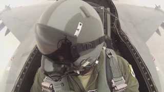 F16 Cockpit View Live Fire Exercise [upl. by Duile]