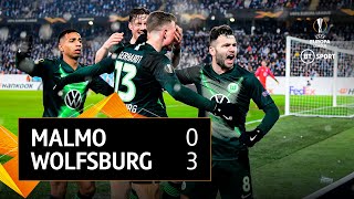 Malmo vs Wolfsburg 03 15 Agg  Europa League Highlights [upl. by Rubbico]