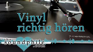 VinylPlattenspieler richtig einstellen  WorkshopTutorial The Soundphile [upl. by Vernor306]