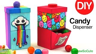 How to Make a Candy Dispenser  Easy DIY Paper Craft [upl. by Strohl]