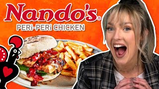 Irish People Try Nandos PERiPERi Chicken [upl. by Nylecoj]