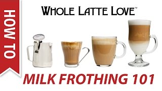 Milk Frothing for Beginners [upl. by Atsylac]