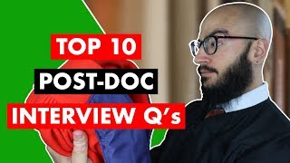 Top 10 Postdoc Interview Questions  How To Answer Post Doctoral Questions [upl. by Skylar973]