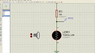 LDR en proteus [upl. by Nirual]