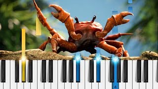 CRAB RAVE  Easy Piano Tutorial [upl. by Adnarym]