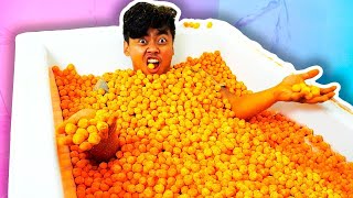 CHEESE BALL BATH CHALLENGE [upl. by Cuda100]