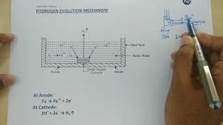 Immersed corrosion I Hydrogen Evolution Mechanism ENGLISHHINDI [upl. by Andromede]