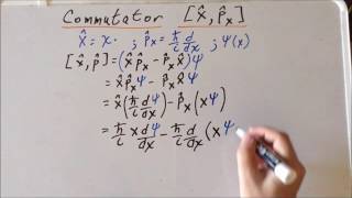 Commutator linear momentum and position [upl. by Notyarb623]