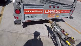 Uhaul 6x12 open trailer review [upl. by Jea]