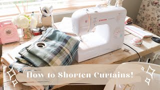 How to Shorten Curtains Quick And Easy [upl. by Lefkowitz33]