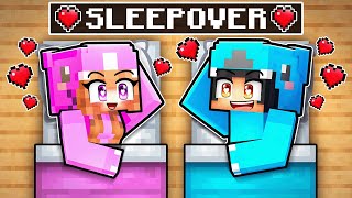 Omz amp Lily SLEEPOVER in Minecraft [upl. by Wernda]