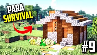 COMO HACER una CASA para SURVIVAL MINECRAFT PEQUEÑA [upl. by Yggep]