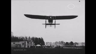 Blériot XI demonstration by Georges Legagneux at Amsterdam 1911 [upl. by Anitteb]