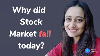 Why Stock Market Crashed today  Why did stock market fall today shorts [upl. by Jourdain]