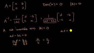 Invertible and noninvertibles matrices [upl. by Aimal]