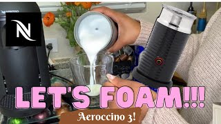 How To Foam Milk With Aeroccino 3 Make Coffee With Foam Tips amp Tricks  Easy Foamed Latte Recipe [upl. by Htesil219]