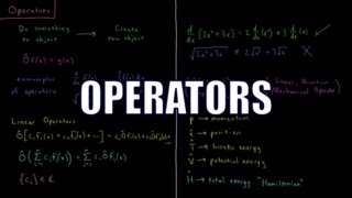 Quantum Chemistry 32  Operators [upl. by Farleigh292]